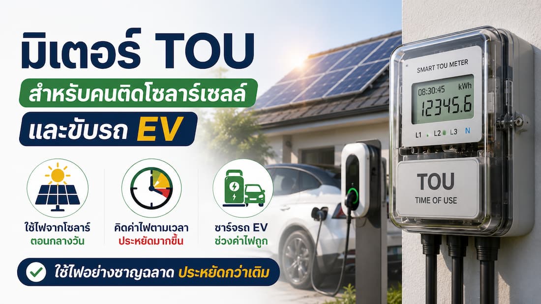 วิธีขอเปลี่ยนมิเตอร์ TOU