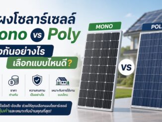 โซลาร์เซลล์ Mono vs Poly ต่างกันอย่างไร เลือกแบบไหนคุ้มสุด?