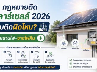กฎหมายติดโซลาร์เซลล์ 2026: แอบติดผิดไหม? วิธีขอขนานไฟ-ขายไฟคืน