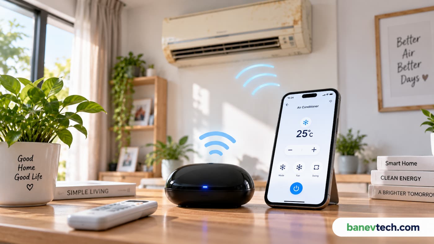 เปลี่ยนแอร์เก่าให้ฉลาด! ใช้ Smart IR เปิดแอร์อัตโนมัติดึงไฟโซลาร์เซลล์ฟรี