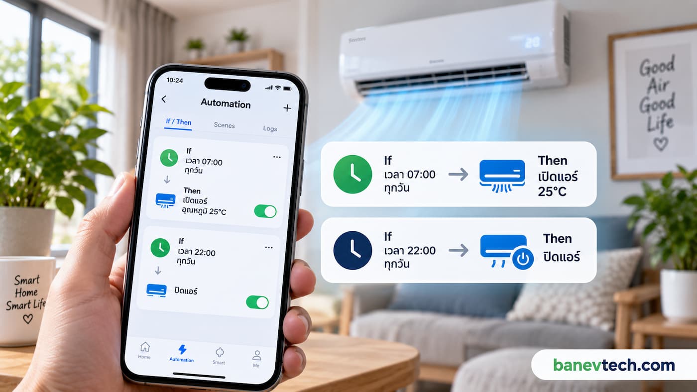 เปลี่ยนแอร์เก่าให้ฉลาด! ใช้ Smart IR เปิดแอร์อัตโนมัติดึงไฟโซลาร์เซลล์ฟรี